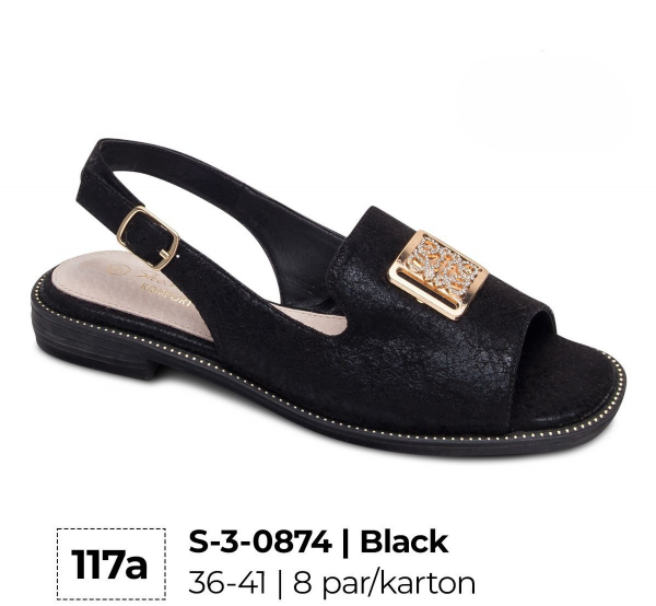 Sandały płaskie damskie Roz 36-41 / 8 par